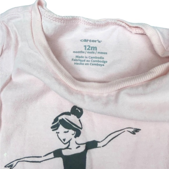 Carter’s - Ballerina T-shirt - Pink - 12 months - Picture 2 of 2